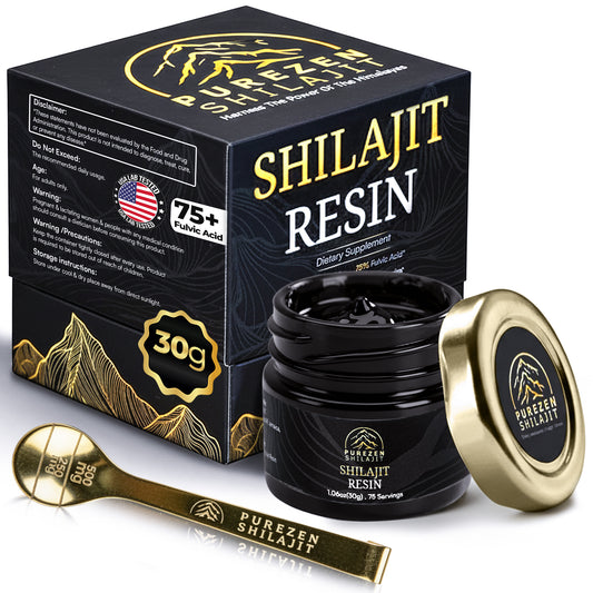 Pure Himalayan Shilajit Resin | 75% Fulvic Acid, 85+ Minerals | 30g