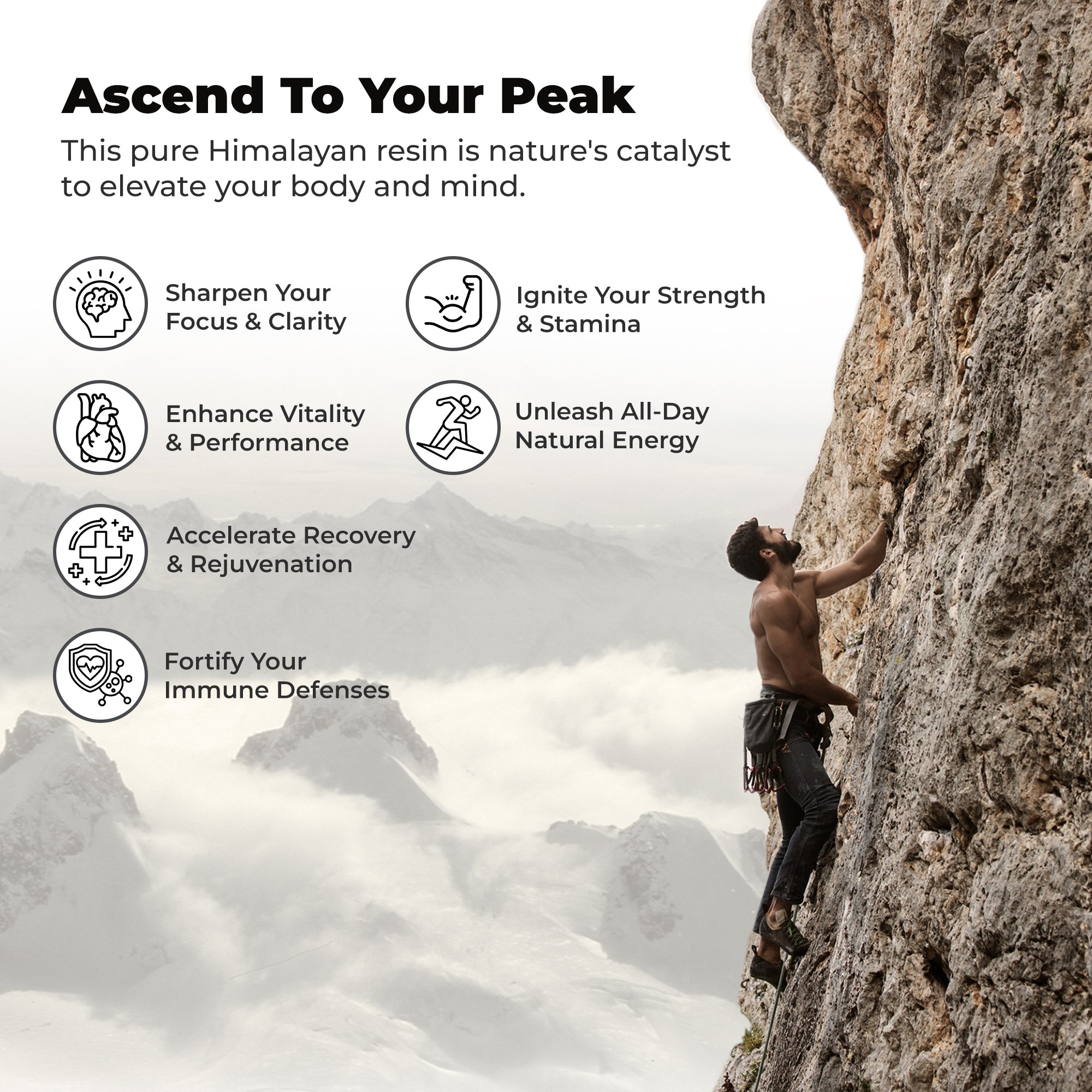 75%+ Fulvic Acid, 85+ Trace Minerals from 17,000 ft Himalayas – Natural Energy, Stamina & Muscle Support for Men & Women, Lab-Tested 30g (75 Servings)